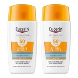 Eucerin Sun Fluid Hydro Protect Face mittel LSF50 +, 2x50 ml Creme