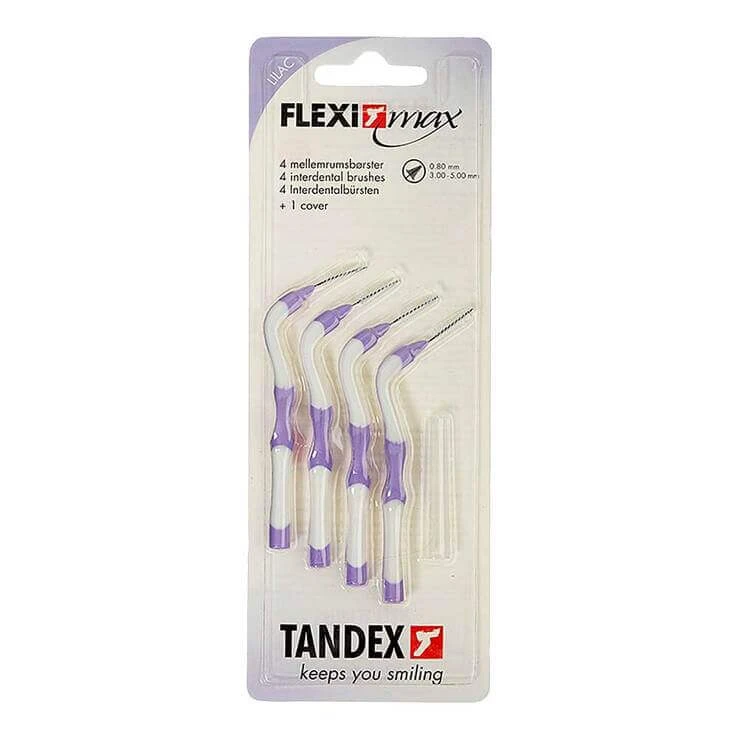 Tandex Flexi max Zahnbürs.purple 0,8mm konisch, 4 St Zahnbürste