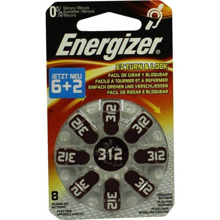 Energizer Hörgerätebatterie 312, 16 St