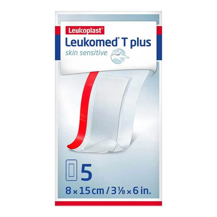 Leukomed® T plus skin sensitive 8x15 cm, 5 St Pflaster