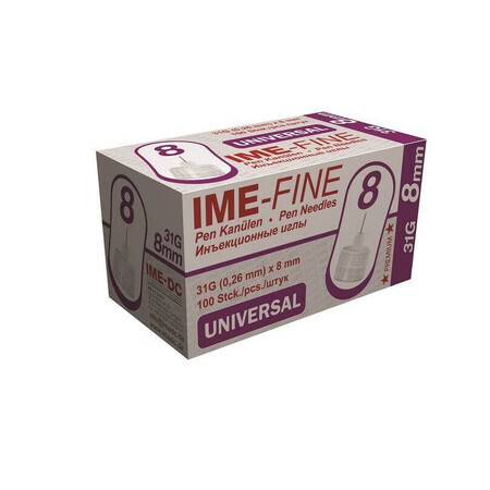 IME-FINE Insulin Ace 31G/8mm x 100 Stück, IME-DC Diabet Srl.