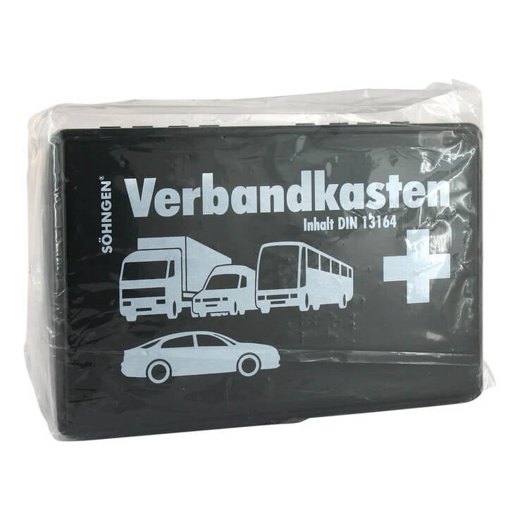 Kfz-Verbandkasten KU schwarz mit Füll.Standard DIN13164, 1 St n.v