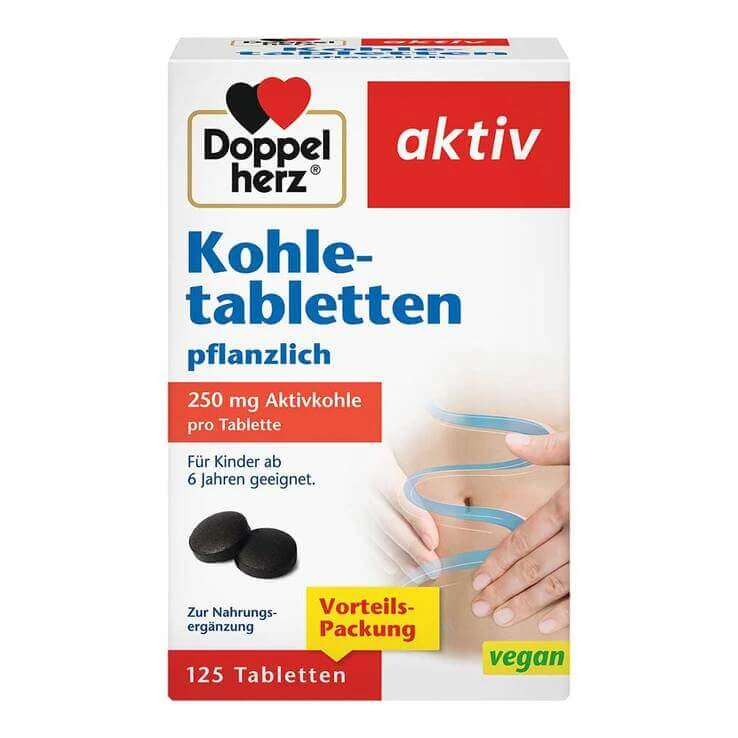 Doppelherz Kohletabletten, 125 St Tabletten