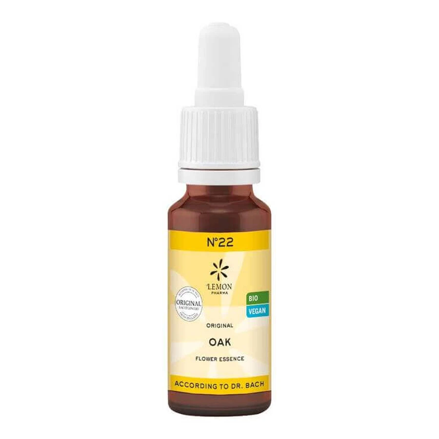 Bachbloesemremedie nr. 22 Eik Biologisch, 20 ml, n.v.