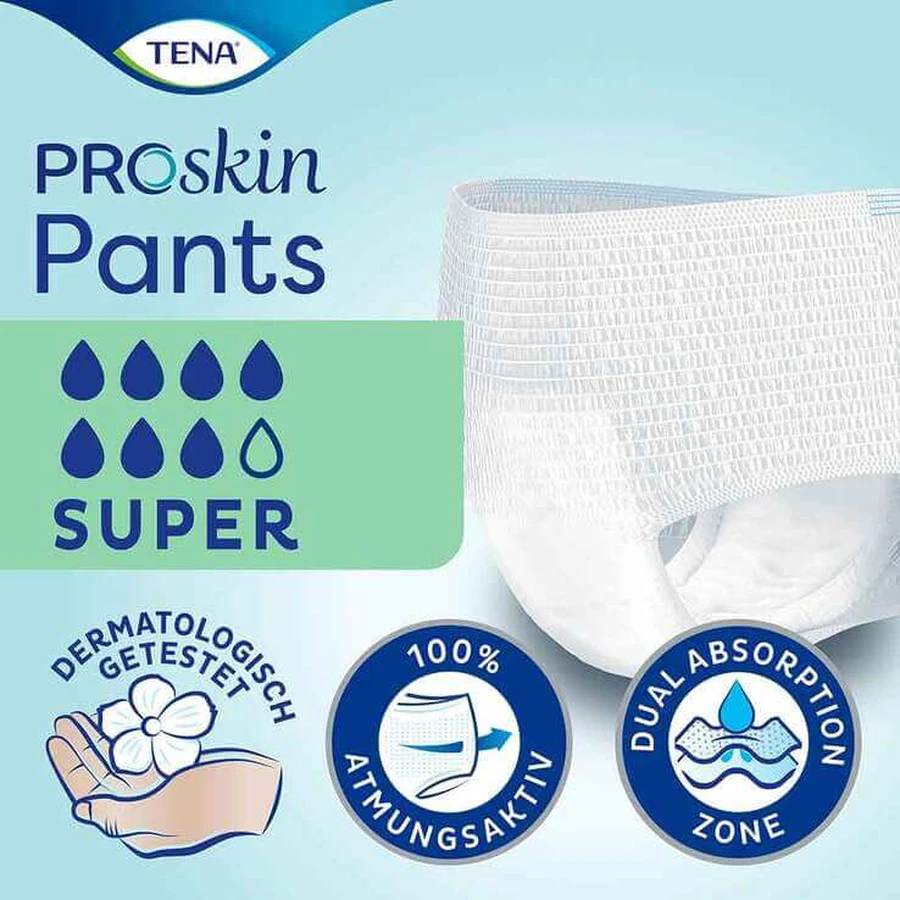 TENA Pants Super L – jednorazowe majtki dla osób z nietrzymaniem moczu, 12 sztuk, w miarę dostępności: ceny i cechy