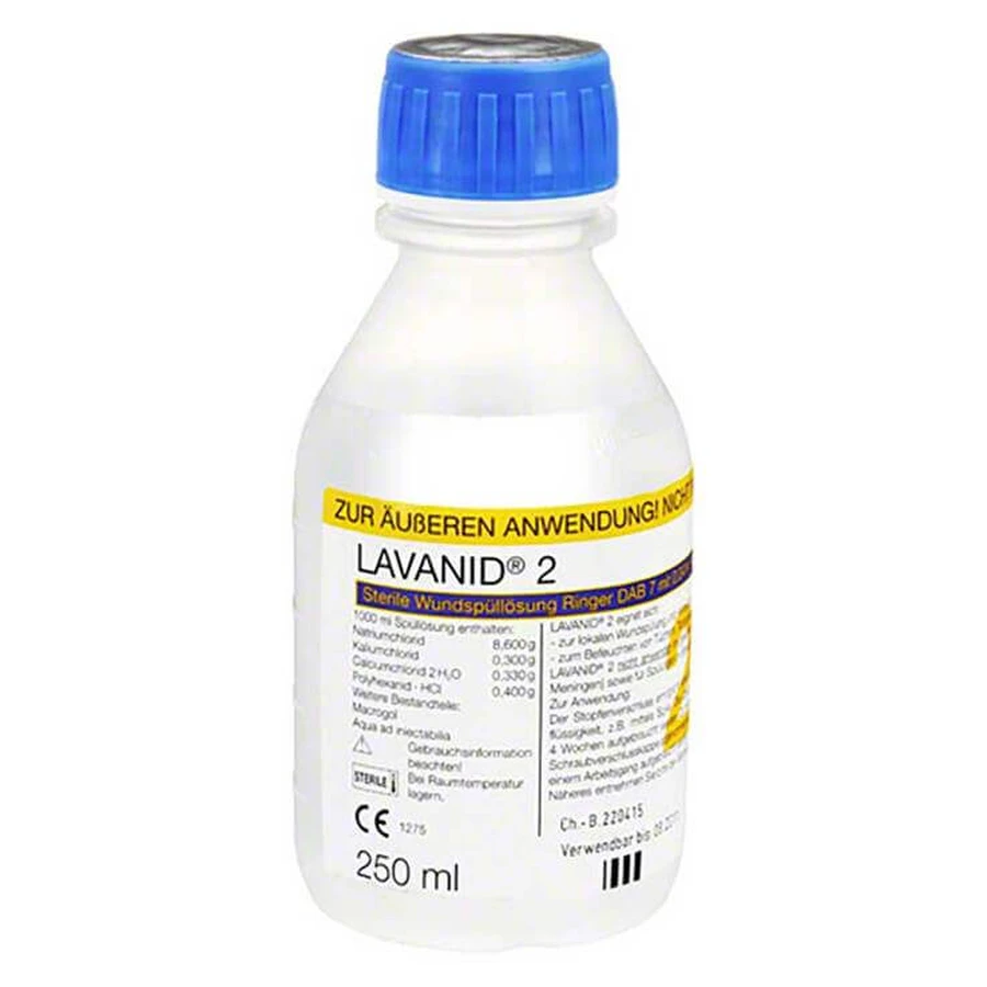 Lavanid 2 – Soluție pentru spălarea rănilor, 250 ml soluție de spălare