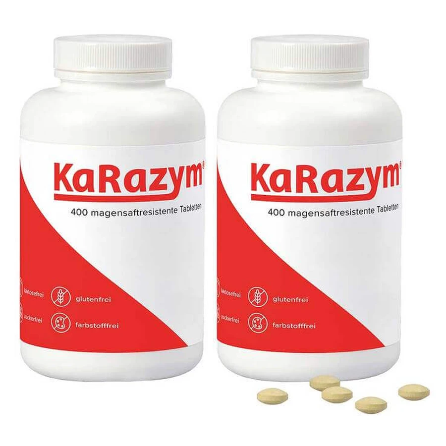 Karazym, comprimate enterice, 2 x 400 de comprimate enterice