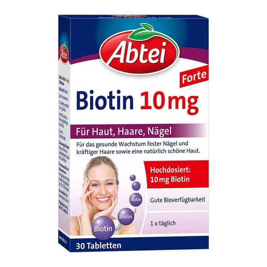 Abtei Biotina 10 mg, comprimidos, 30 comprimidos