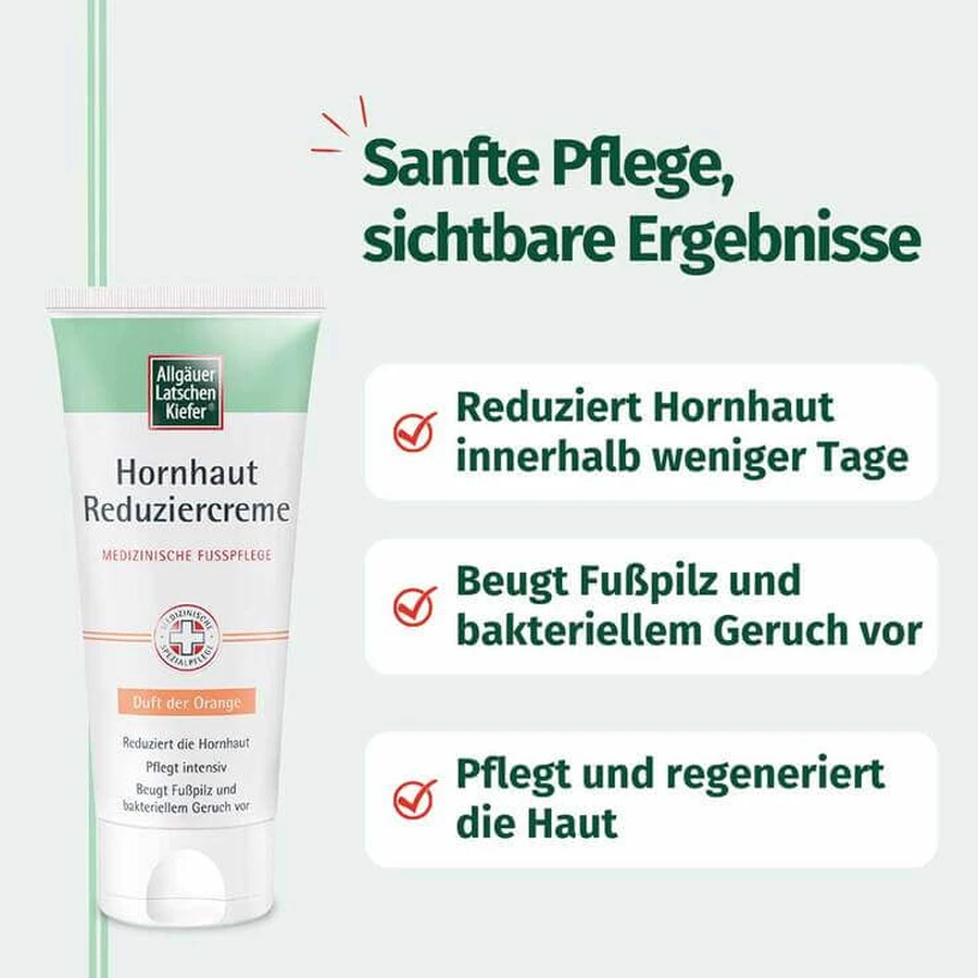 Allgäu Bergdennen-crème tegen eelt, sinaasappel, 200 ml crème