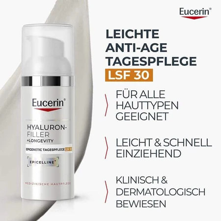 Eucerin Anti-Age Hyaluron-Filler Epigenetic SPF 30, cremă de 50 ml