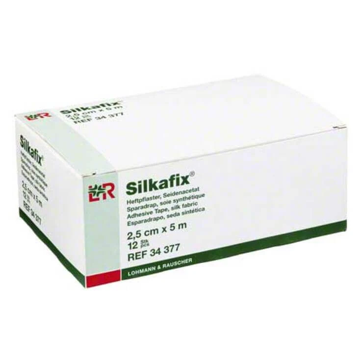 Silkafix Heftpflaster 5mx2,5cm, 12 St Pflaster