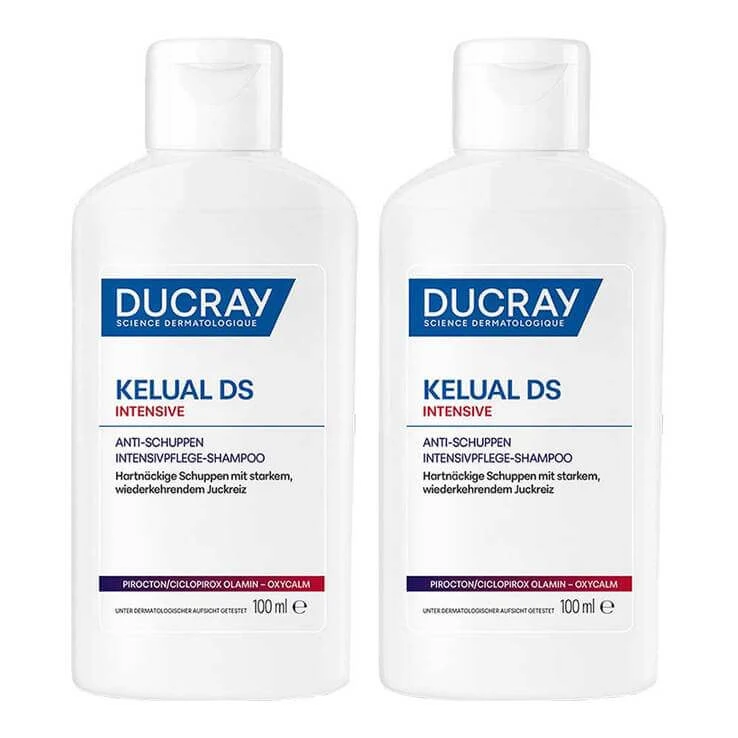 Ducray Kelual DS intensive Anti-Schuppen Shampoo, 2x100 ml Shampoo