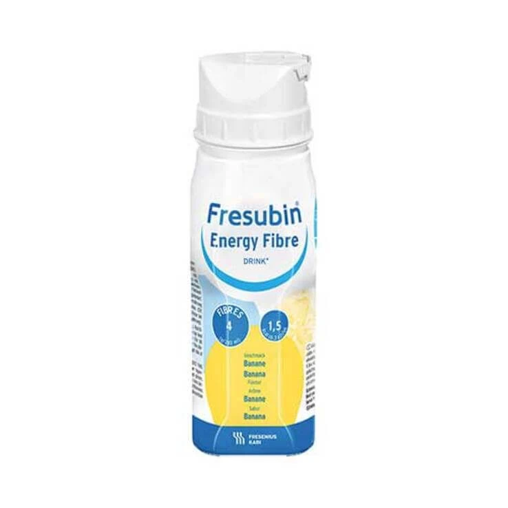 Fresubin Energy Fibre Drink Banane Trinkflasche, 4X200 ml Lösung