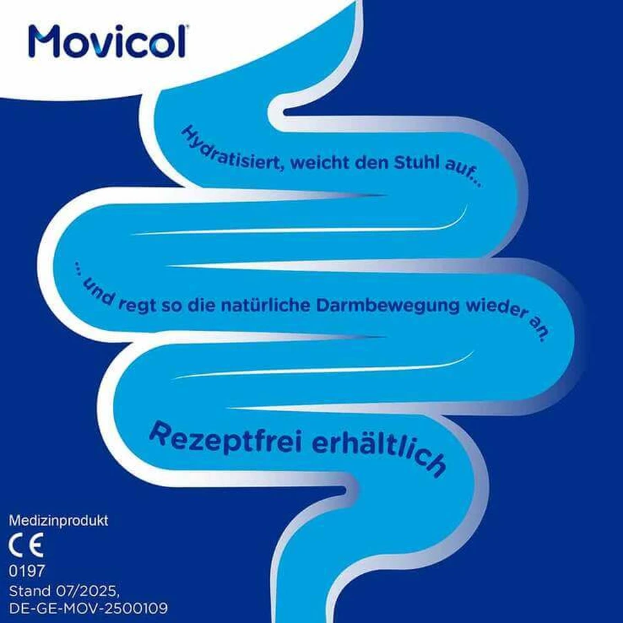 MOVICOL® en sobres de polvo: alivio rápido para el estreñimiento, 20 sobres de polvo para preparar una solución oral