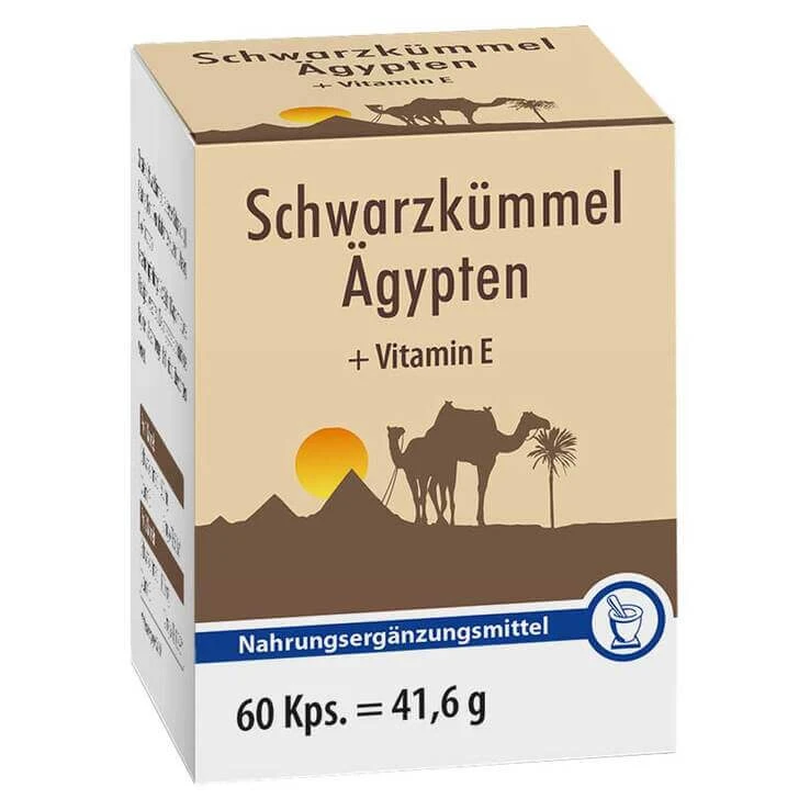 Schwarzkümmel Ägypten + E Kapseln, 1000 St Kapseln