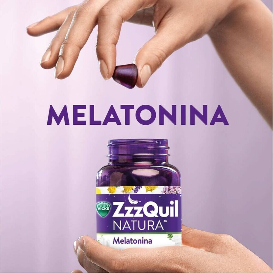 Gute Nacht mit Melatonin, 60 Weichgummis,  ZzzQuil Natura