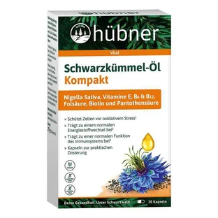 Capsule compatte di olio di cumino nero Hübner, 90 capsule