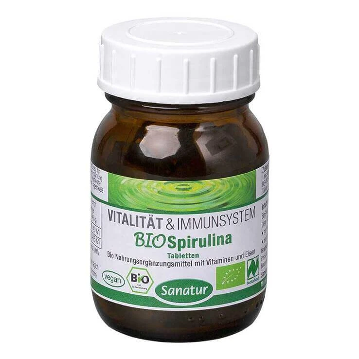 Biospirulina Mikroalgen Naturland Tabletten, 100 St Tabletten