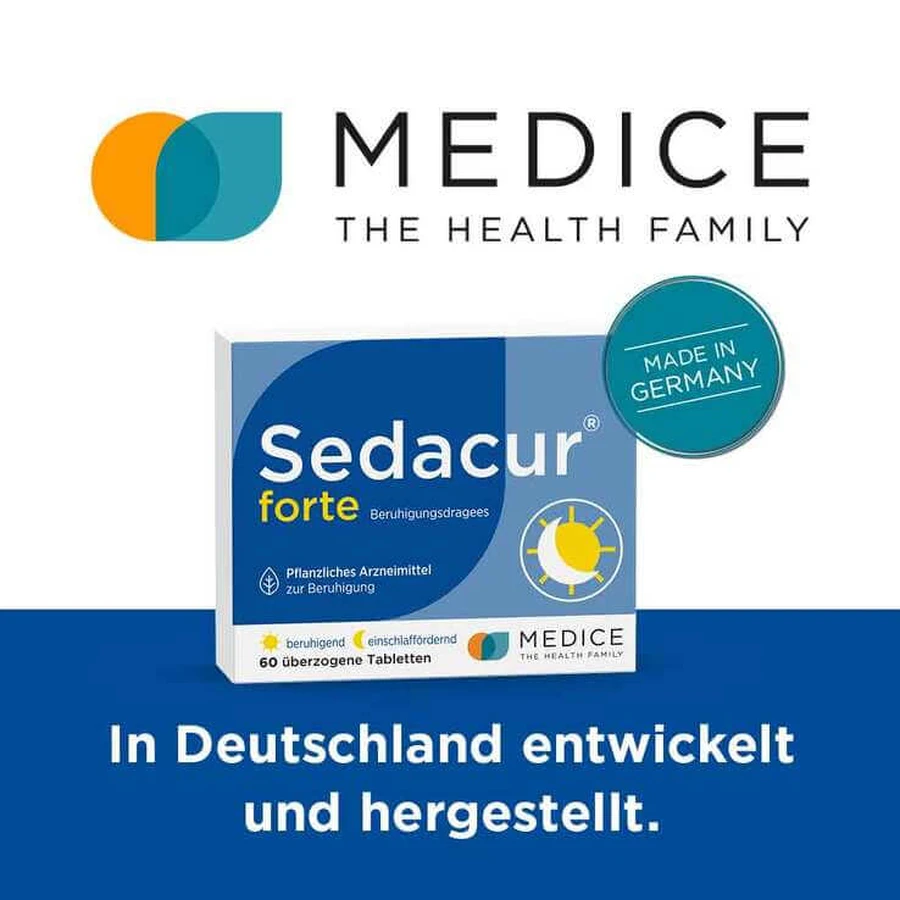 Sedacur® forte – tabletki powlekane o działaniu uspokajającym, 100 tabletek: ceny i cechy