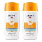 Eucerin Sun Fluid Hydro Protect Viso Leggero SPF 50+, 2x50 ml Crema