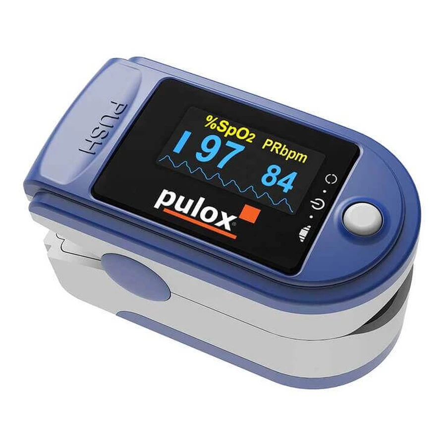 Oxímetro de pulso Pulox PO-200, azul, 1 unidad, tal y como está