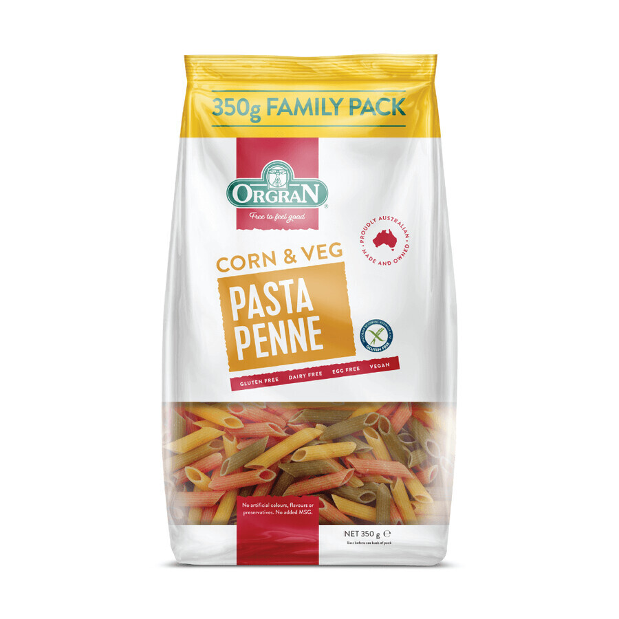 Mais-Gemüse-Penne-Nudeln, 350 g, Orgran