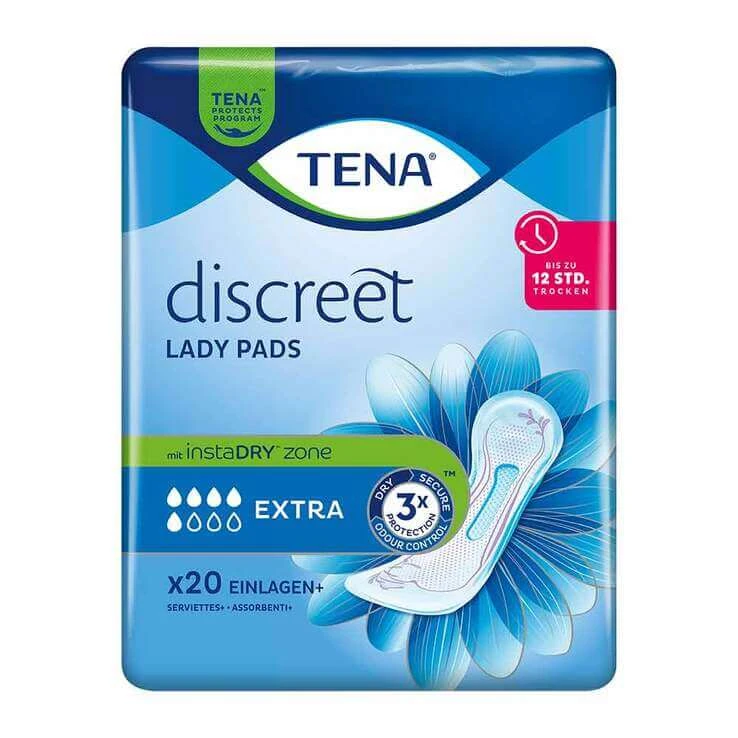 TENA® discreet Lady Pads Extra bei Inkontinenz, 20 St Binden