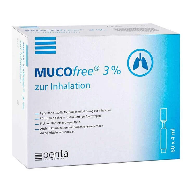 Mucofree 3% zur Inhalation, 20X4 ml Lösung für einen Vernebler
