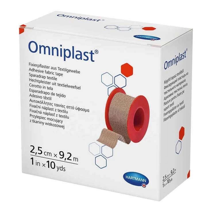 Omniplast Fixierpflaster Textilgew.2,5 cmx9,2 m, 1 St Pflaster