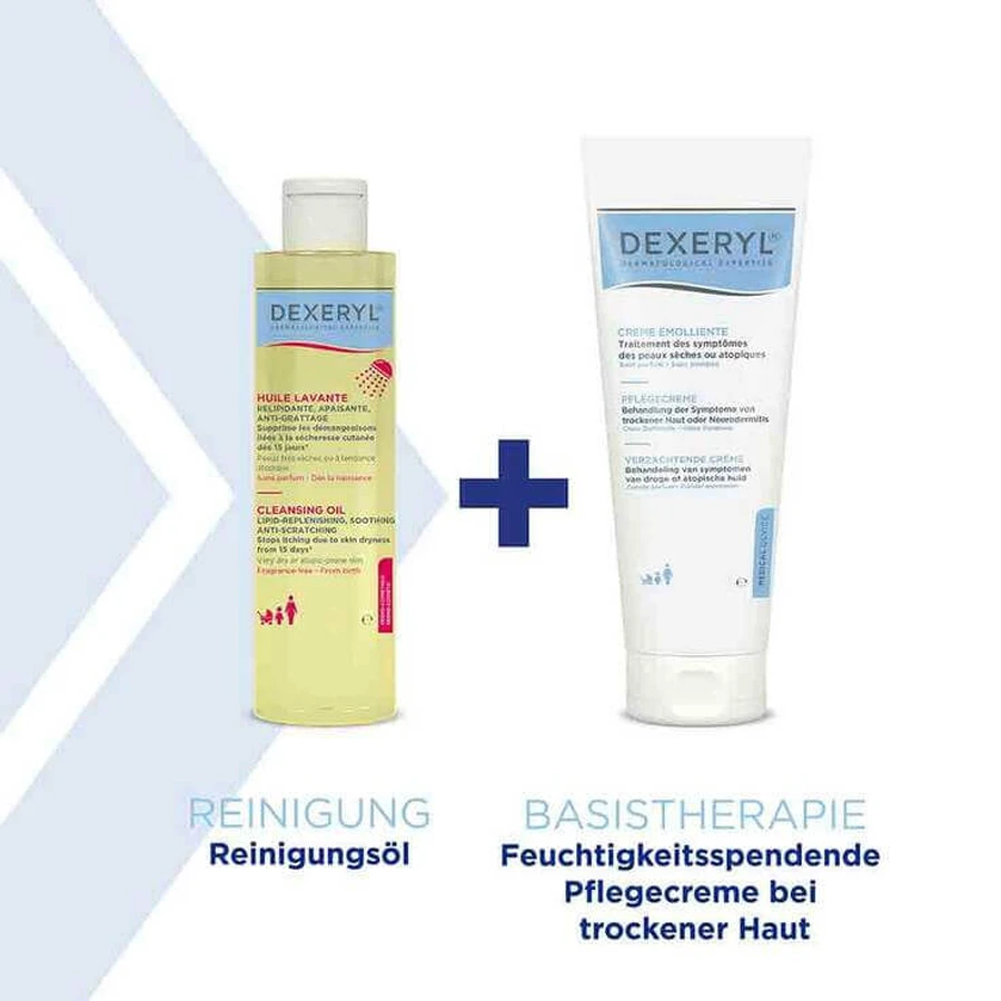 Crème de soin pour la peau Dexeryl, 2 tubes de 500 g