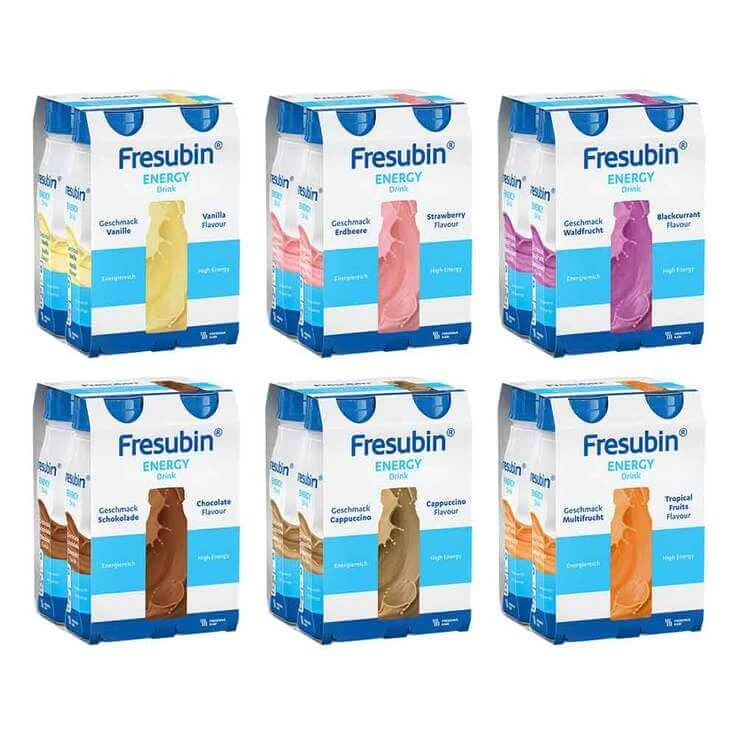 Fresubin Energy Drink Mischkarton Trinkflasche, 6X4X200 ml Lösung