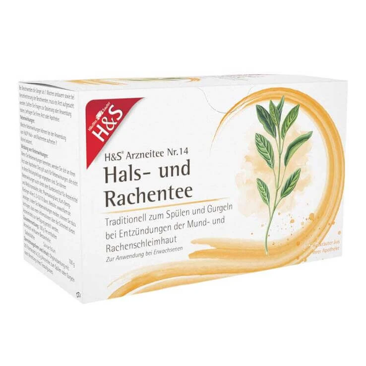 H&S Hals- und Rachentee Filterbeutel, 20X2.5 g Filterbeutel