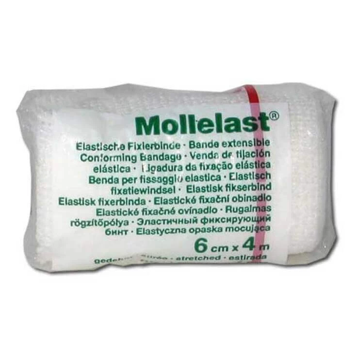 Mollelast 6cmx4m weiß, 20 St Binden