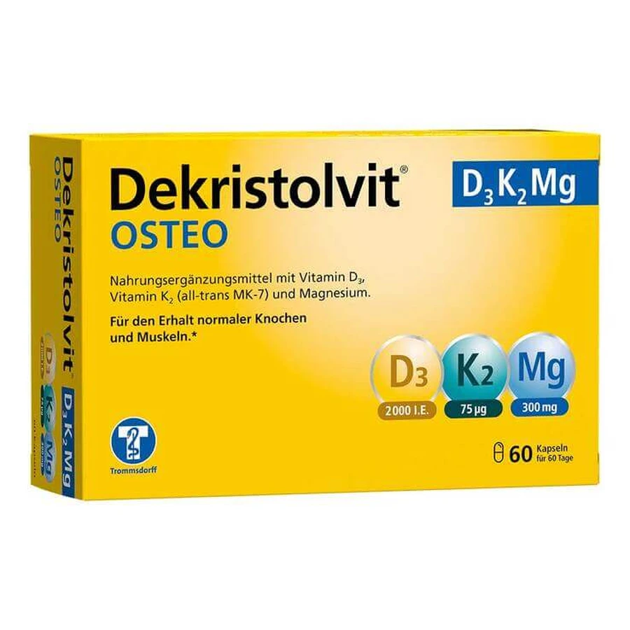 Dekristolvit Osteo D3K2 Mg, capsule, 120 de capsule