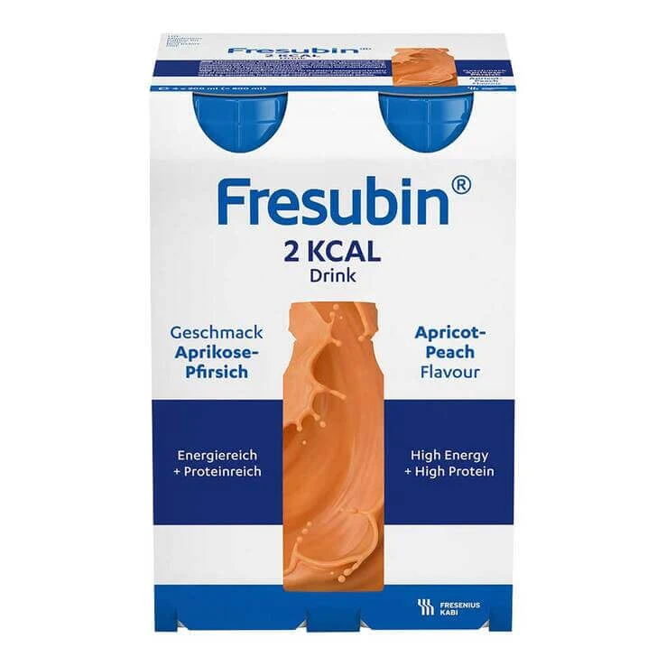 Fresubin 2 kcal Drink Aprikose Pfirsich, 8X4X200 ml Lösung