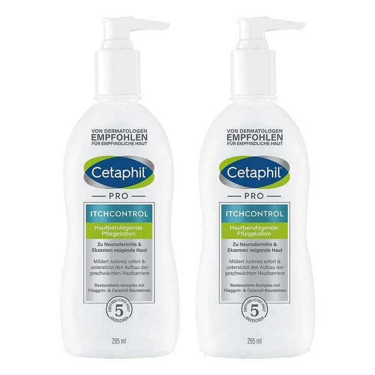 Cetaphil Pro Itch Control hautberuhigende Pflegelotion, 2x295 ml Lotion
