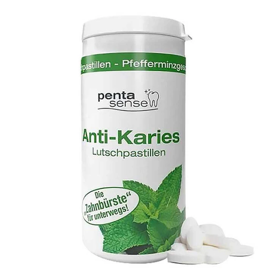 Pastile anti-carie Penta-Sense. Mentă, 150 de pastile