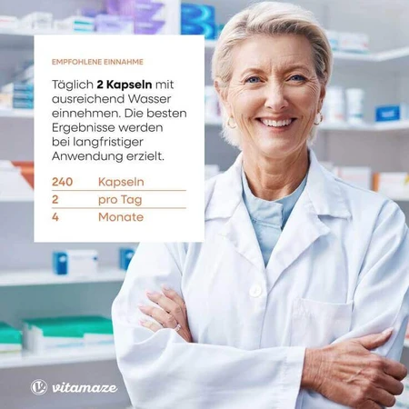 Capsule cu bisglicinat de magneziu + vitamina B6, 240 de capsule