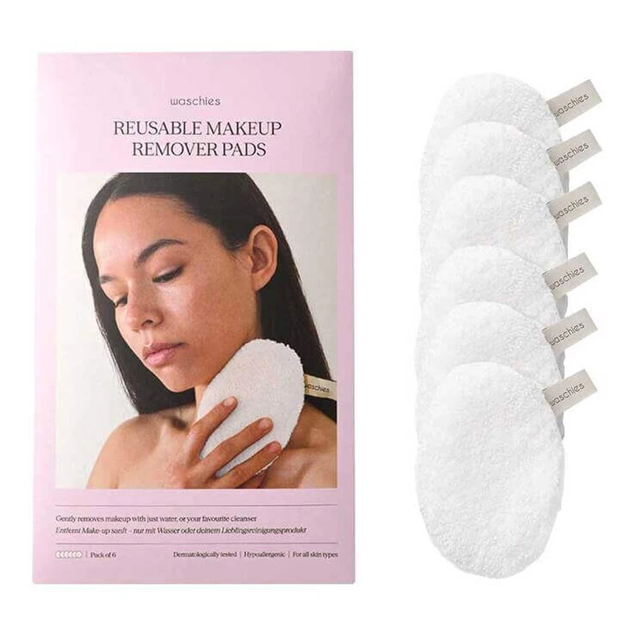 Witte make-upremovers & reinigingspads, 6-pack, Persoonlijke verzorging