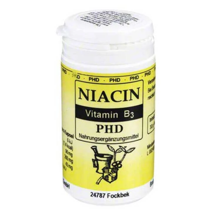 Niacin Kapseln - PHD, 70 St Kapseln