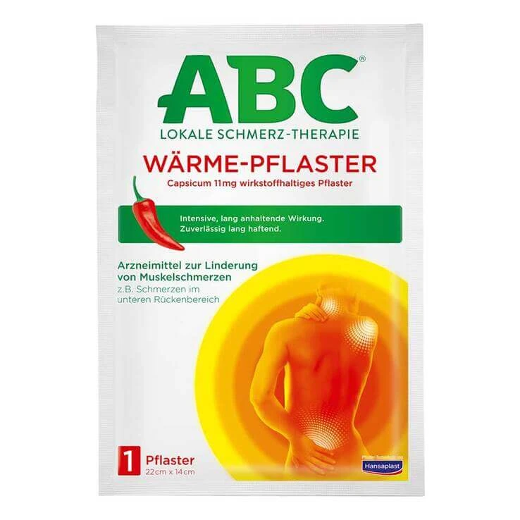 ABC Wärme Pflaster Capsicum, 2 St Pflaster