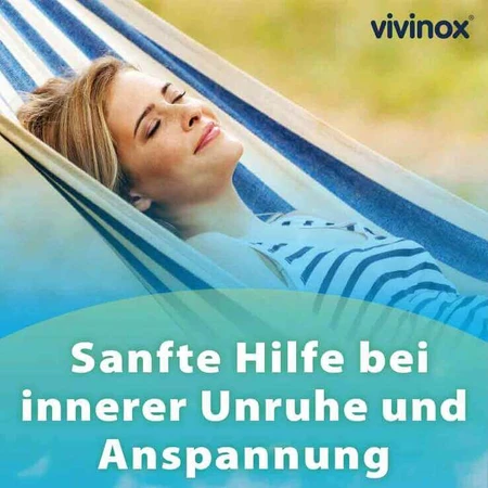 vivinox® Nerve Calm - Compresse calmanti per l'irrequietezza e la difficoltà ad addormentarsi, 100 compresse rivestite