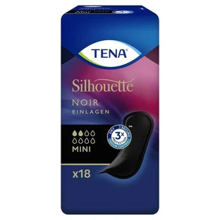 TENA® Silhouette NOIR Mini – tampoane pentru incontinență, 6X18 buc.
