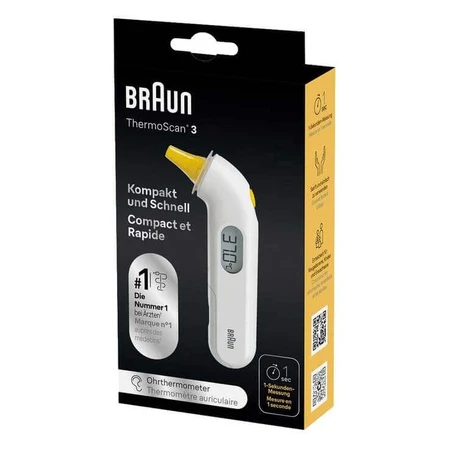 Braun Thermoscan 3 IRT 3030 Ear Thermometer, 1 pc., as is