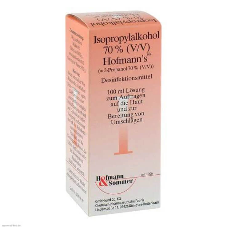 Isopropylalkohol 70% V / V Hofmann`s, 100 ml Lösung