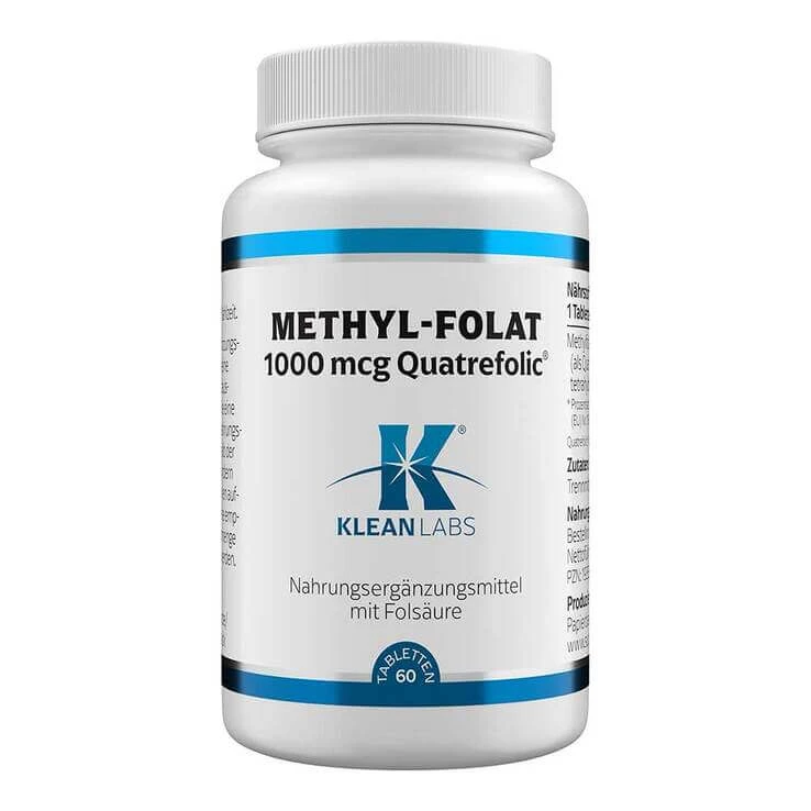 Methyl Folat 1000 µg Klean Labs Tabletten, 60 St Tabletten