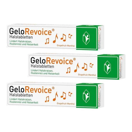 GeloRevoice Grapefruit-Menthol keelpastilles tegen heesheid en stemverlies, 3 x 20 pastilles