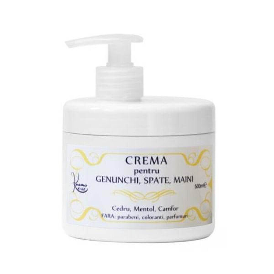 Crema pentru genunchi, spate si maini, 500 ml, Kosmo Line