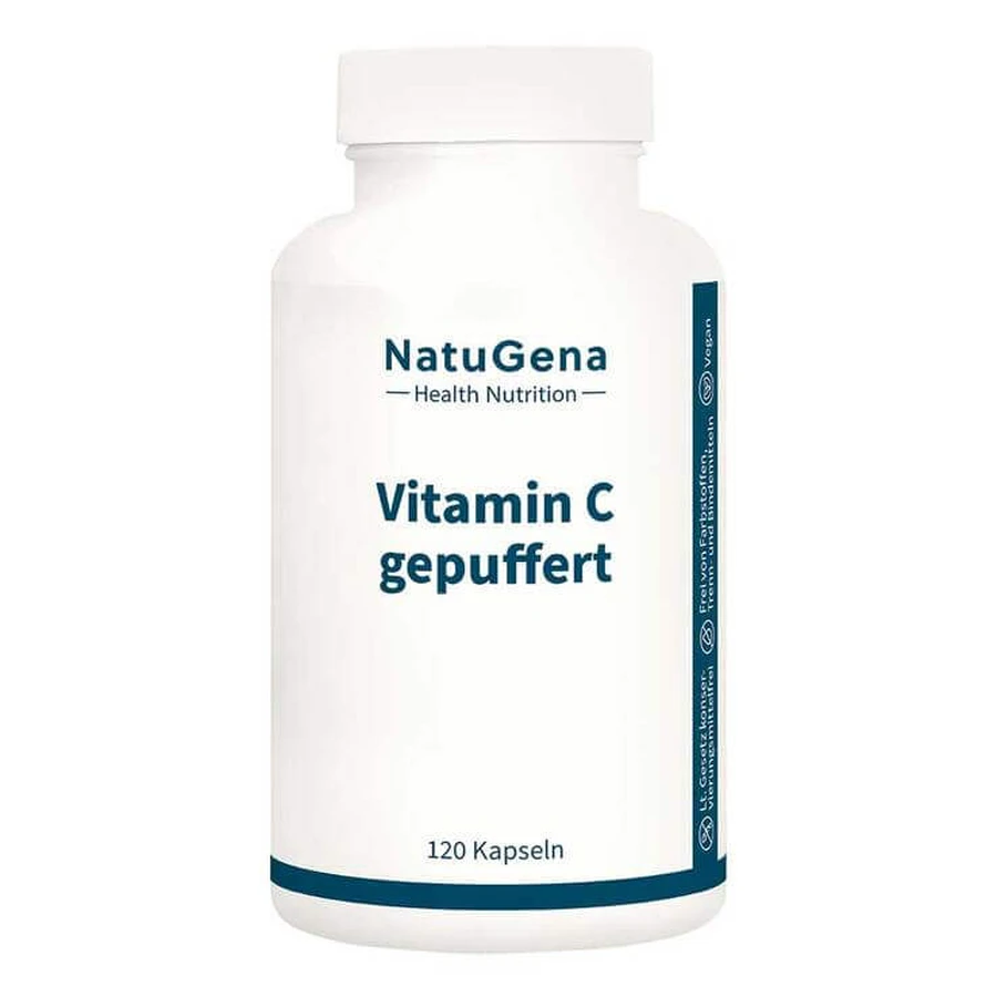 Gélules végétaliennes à haute dose de vitamine C tamponnée + magnésium, 120 gélules