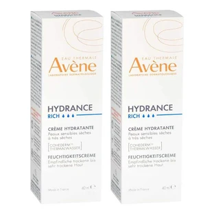 Crema hidratante rica Hydrance de Avene, 2 x 40 ml